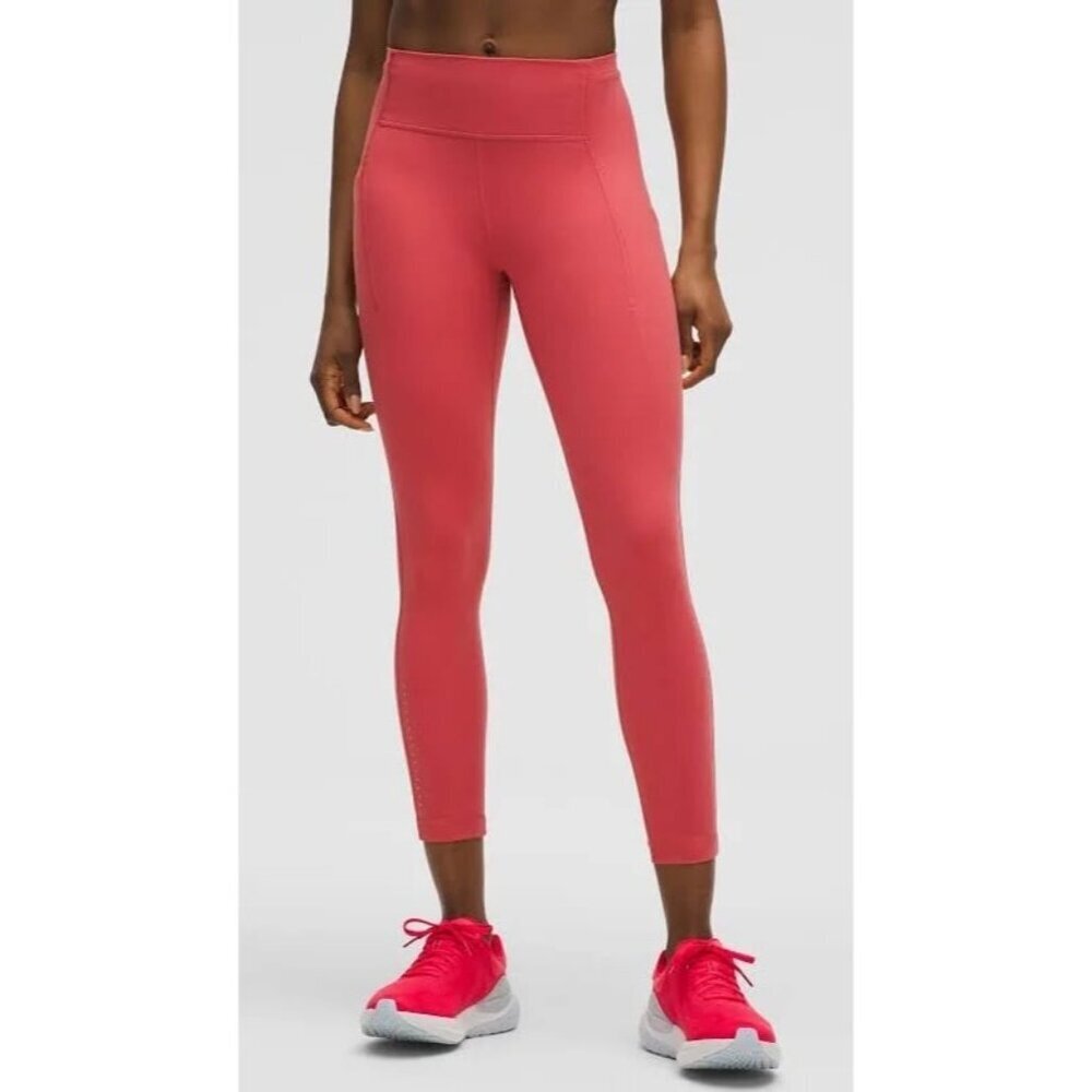 Lululemon Align Pant Women's Orange High Rise Ankle Leggings W5CTIS Size 10